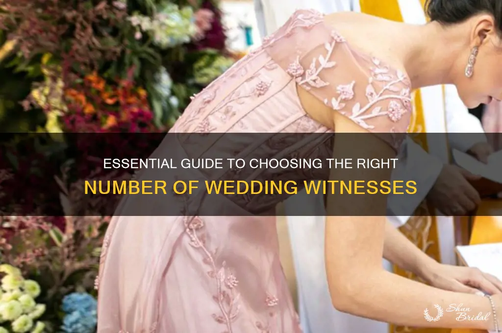 how many wedding witnesses