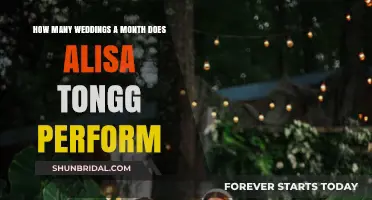 Alisa Tongg's Monthly Wedding Count: How Many Does She Perform?