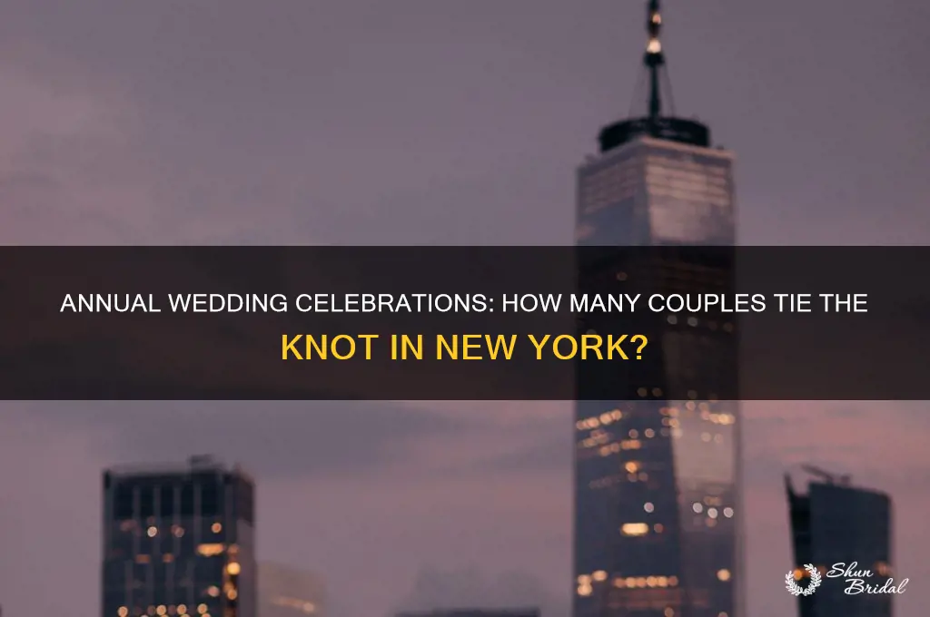 how many weddings are held in New York per year