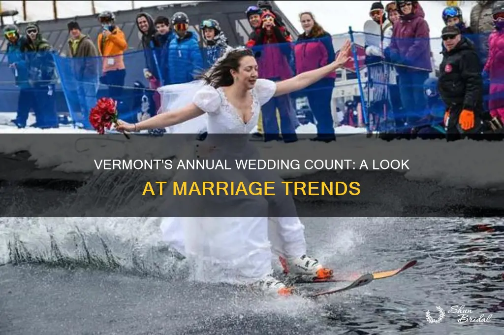 how many weddings are held in vermont per year