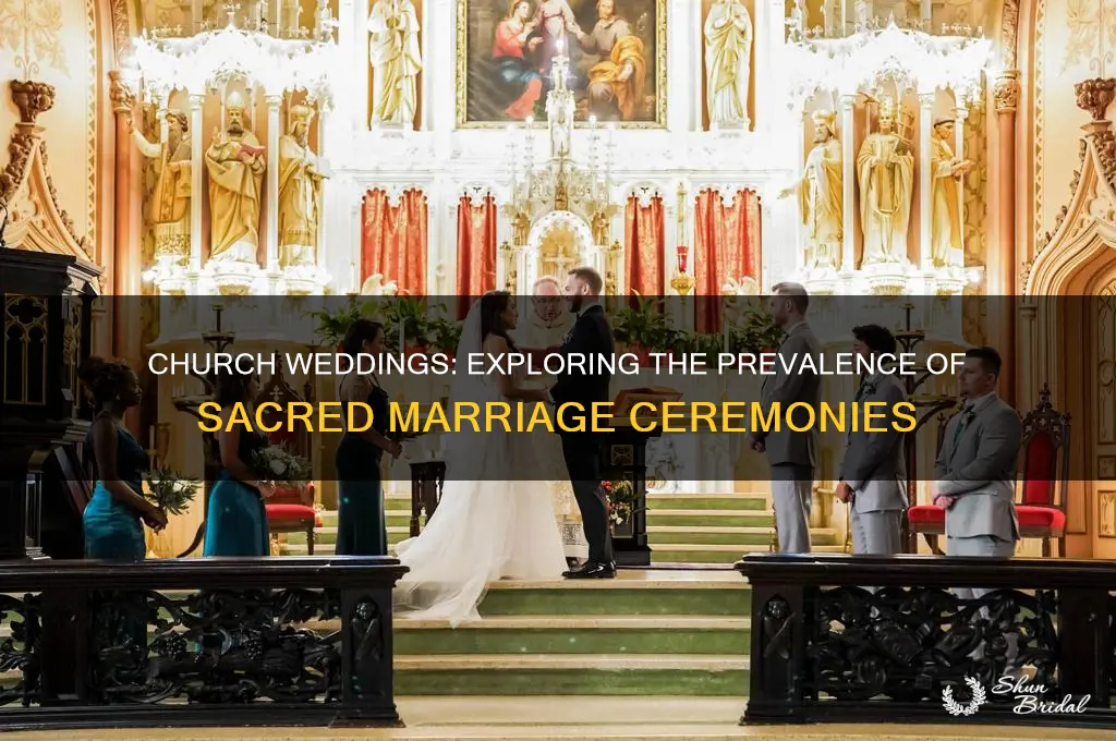 how many weddings are in church