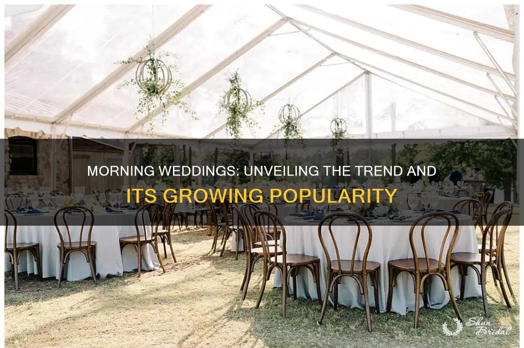 how many weddings are in the morning