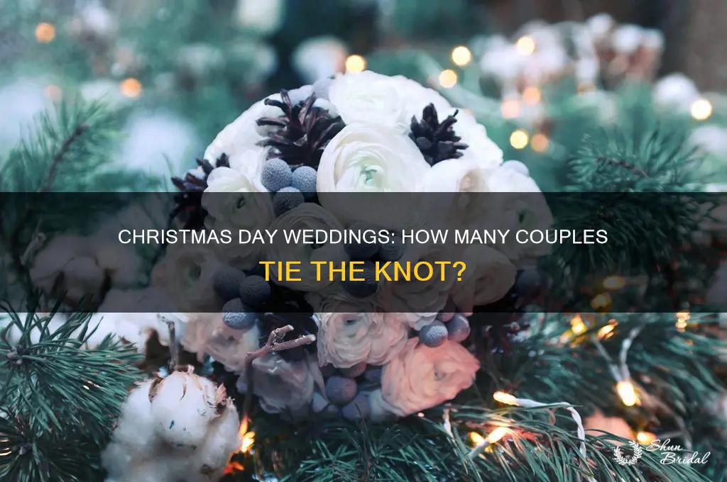 how many weddings are on christmas day