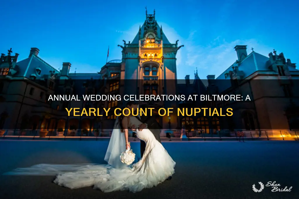 how many weddings are performed at the biltmore every year