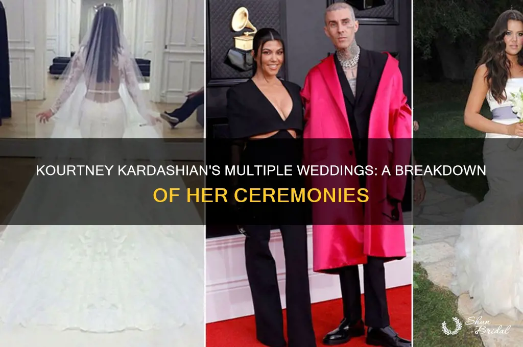 how many weddings did kourtney have