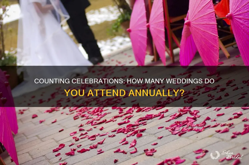 how many weddings do you go to