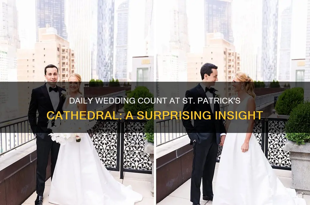 how many weddings does saint patricks cathedral have per day