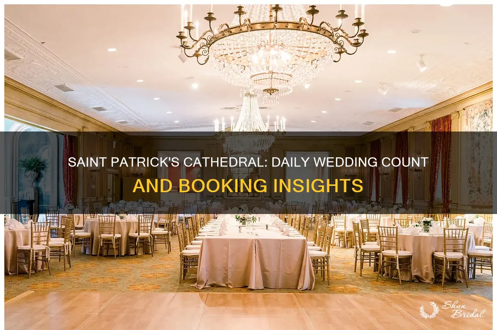 how many weddings does saint patricks have per day