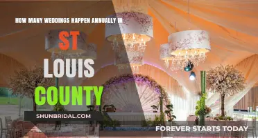 Annual Wedding Celebrations in St. Louis County: A Statistical Overview