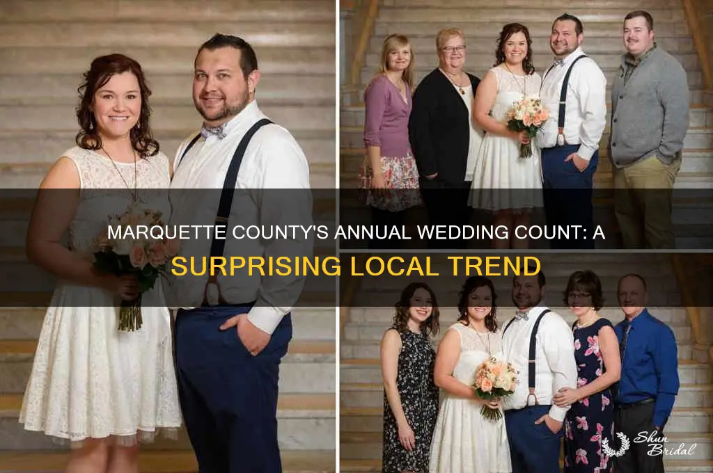 how many weddings happen in marquette county per year