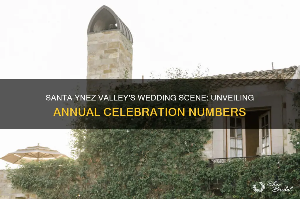 how many weddings happen in santa ynez valley