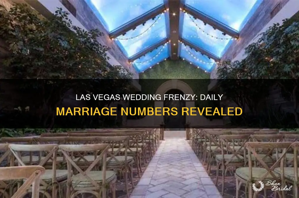how many weddings happen per day in las vegas