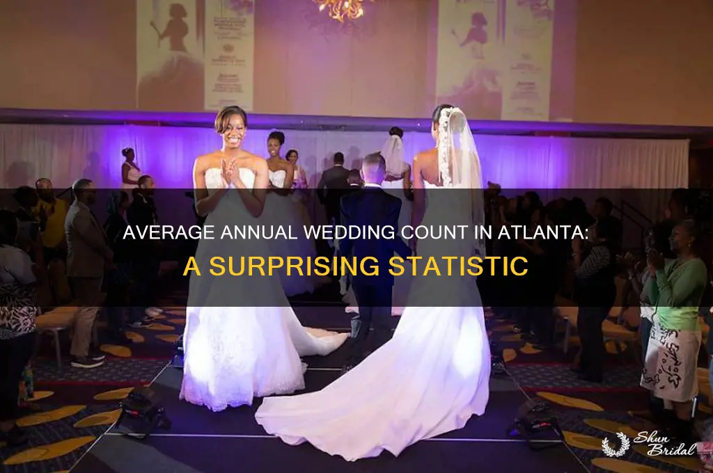 how many weddings in atl average per yeaer