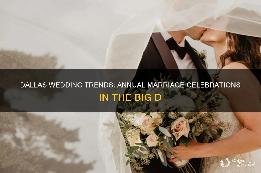 how many weddings in dallas per year