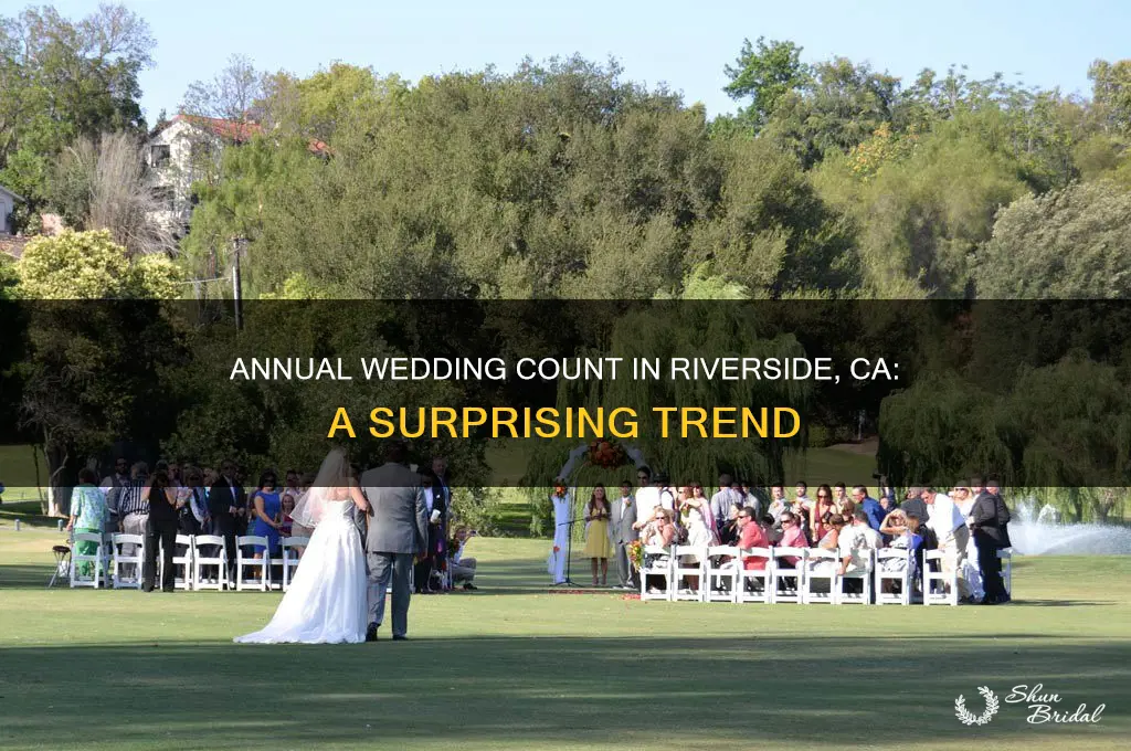 how many weddings in riverside ca every year