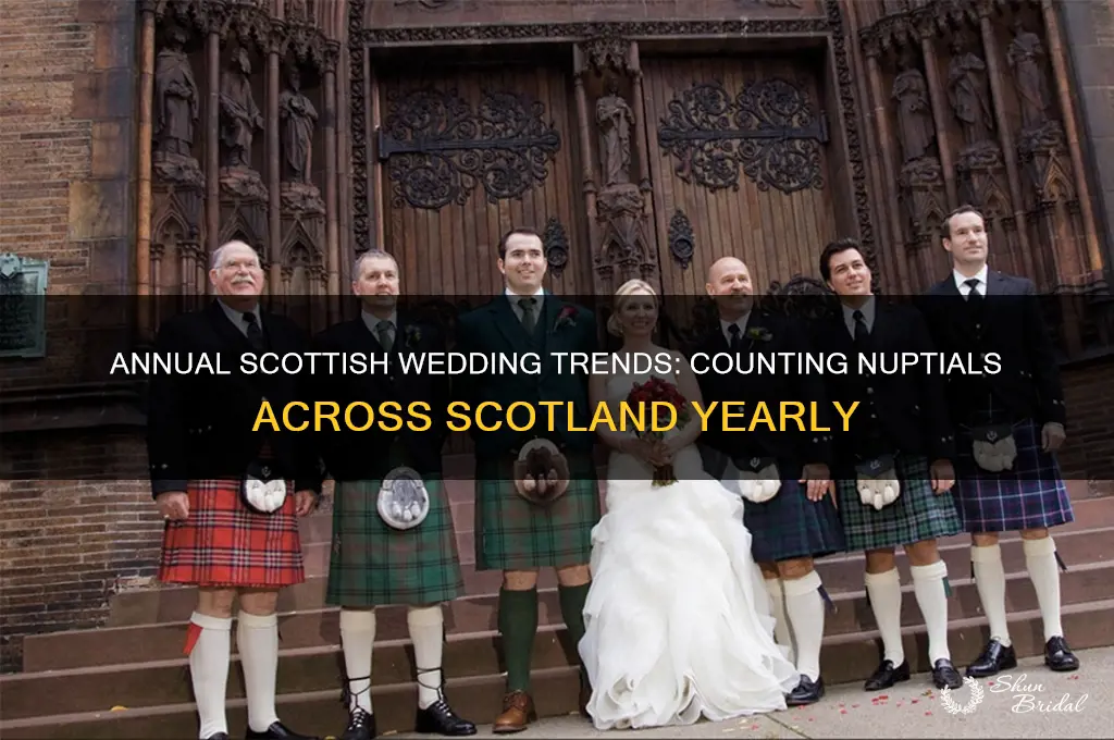 how many weddings in scotland per year