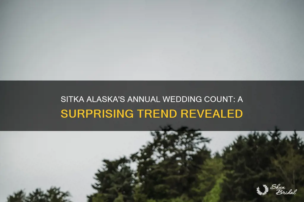 how many weddings in sitka alaska per year