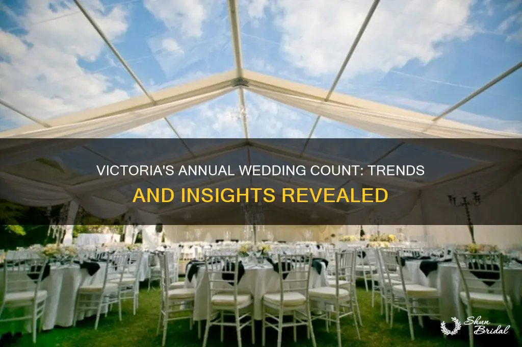 how many weddings in victoria per year