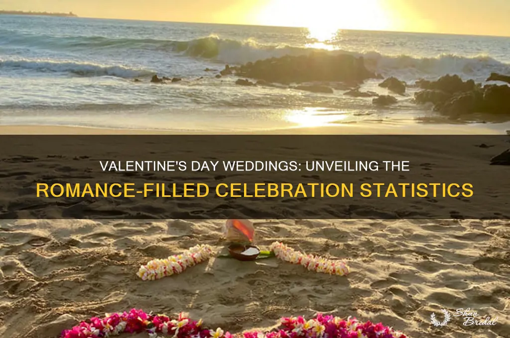 how many weddings occur on valentine day