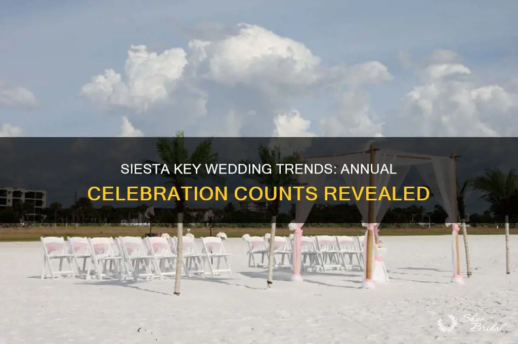 how many weddings on siesta key each year