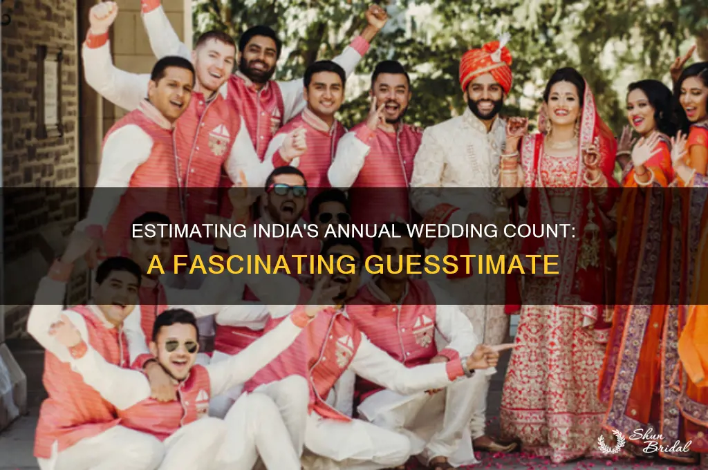 how many weddings per year in india guesstimate