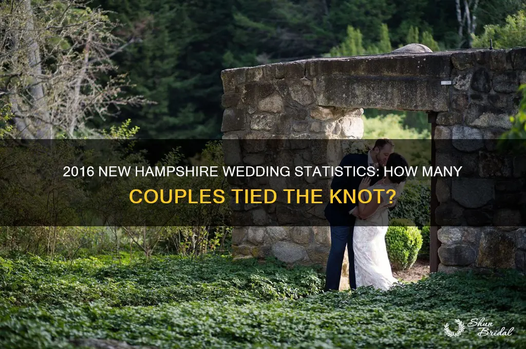 how many weddings took place in nh for 2106