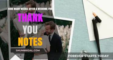 Timely Gratitude: Ideal Weeks to Send Wedding Thank You Notes