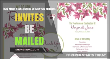 Perfect Timing: Mailing Vow Renewal Invites for a Memorable Celebration