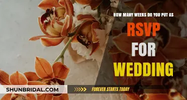 RSVP Weddings: How Many Weeks in Advance?