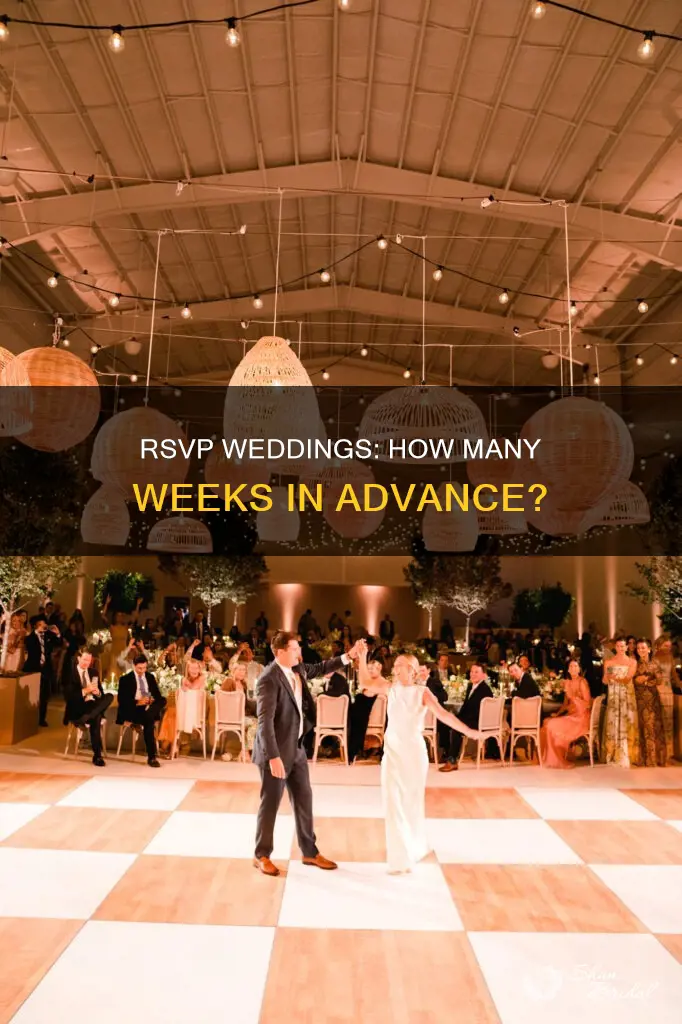 how many weeks do you put as rsvp for wedding