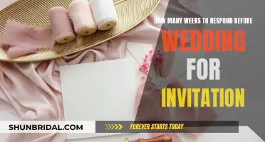 Responding to Wedding Invites: How Many Weeks Beforehand?