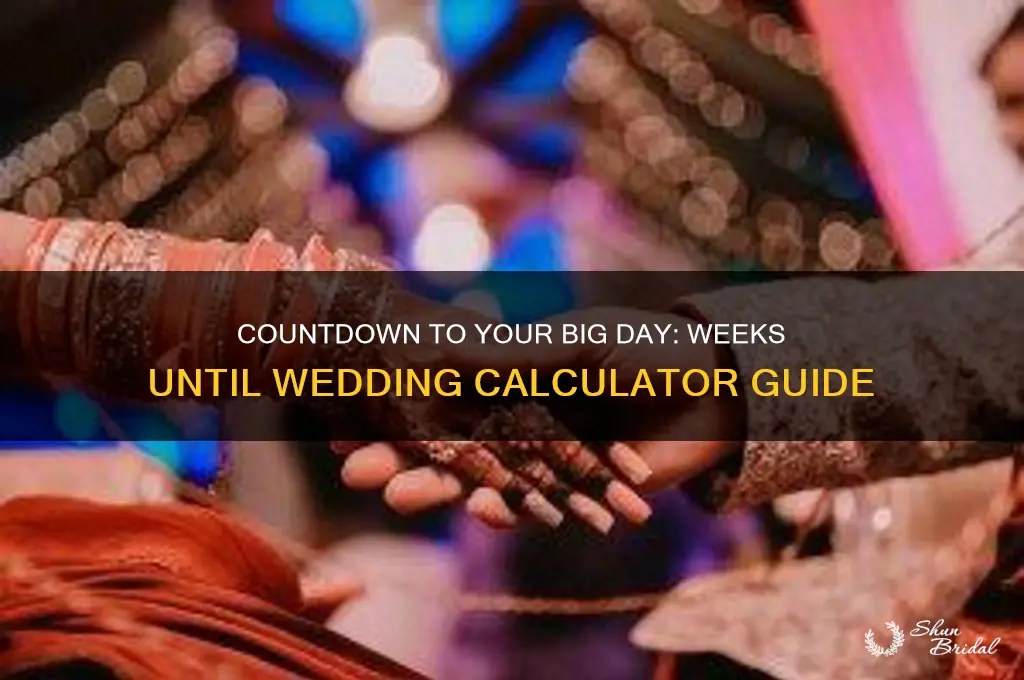 how many weeks until my wedding calculator