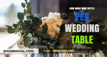 Perfect Pour: Wine Bottle Count for Wedding Table Settings