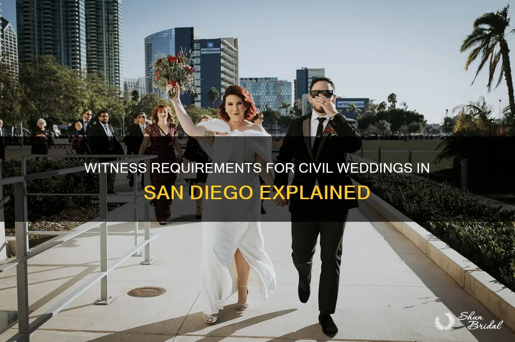 how many witnesses for a civil wedding san diego