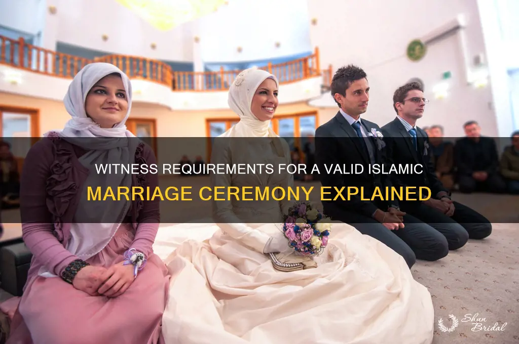 how many witnesses for islamic wedding