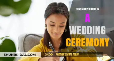Crafting Your Perfect Wedding Vows: Word Count Guide for Ceremonies