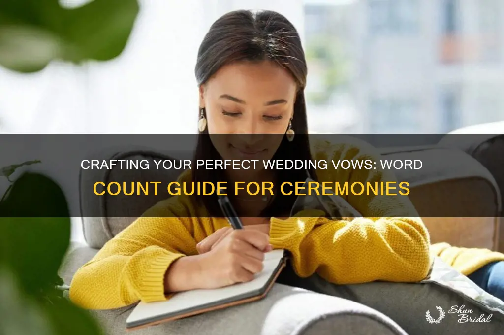 how many words in a wedding ceremony