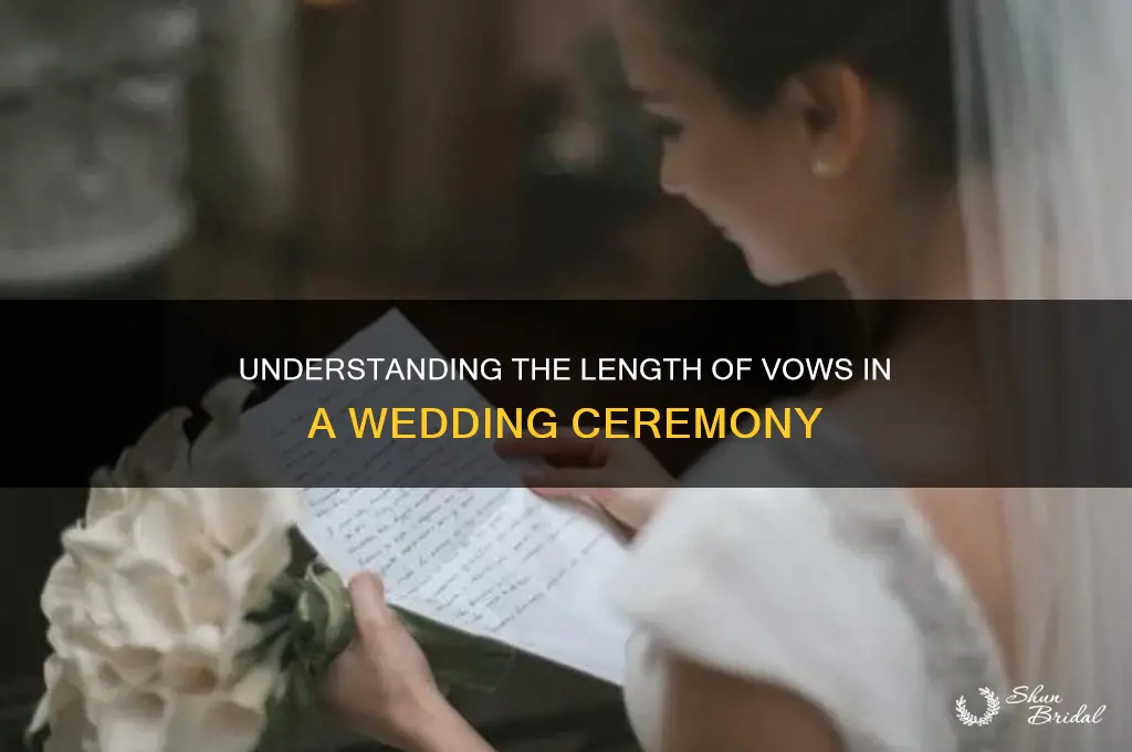how many words in vow ceremony