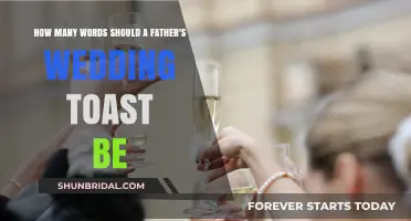 Crafting the Perfect Father's Wedding Toast: Ideal Word Count Guide