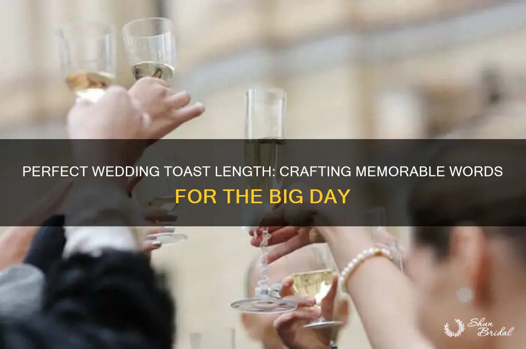 how many words should a wedding toast be
