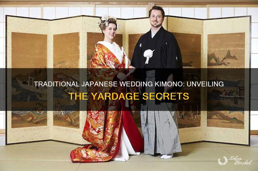 how many yards in a japanese wedding kimomo