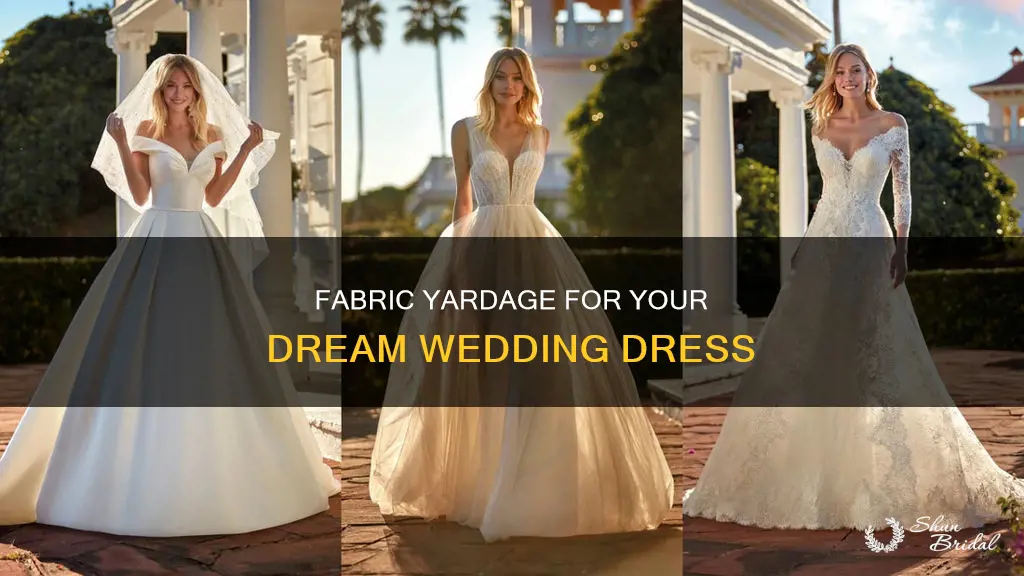 how many yards of fabric for wedding dress