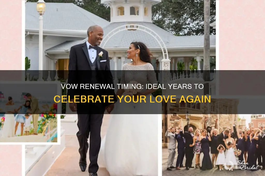 how many years for vow renewal