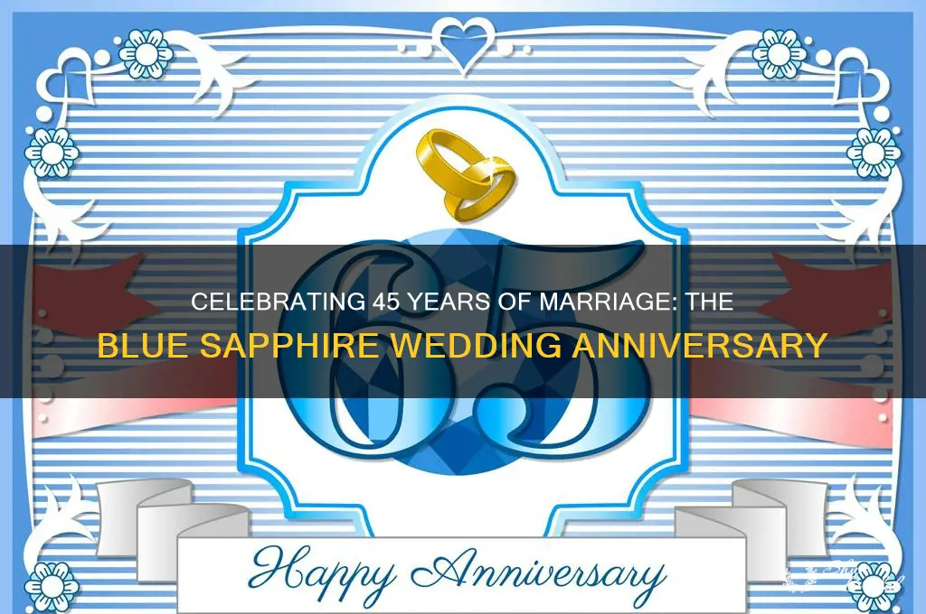 how many years is a blue sapphire wedding