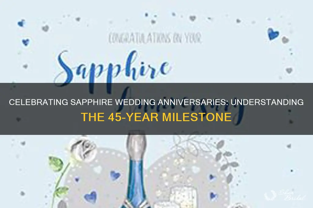 how many years is a sapphire wedding