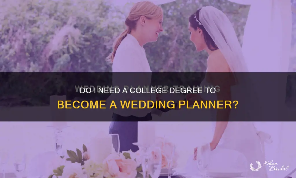 how many years of college to be a wedding planner