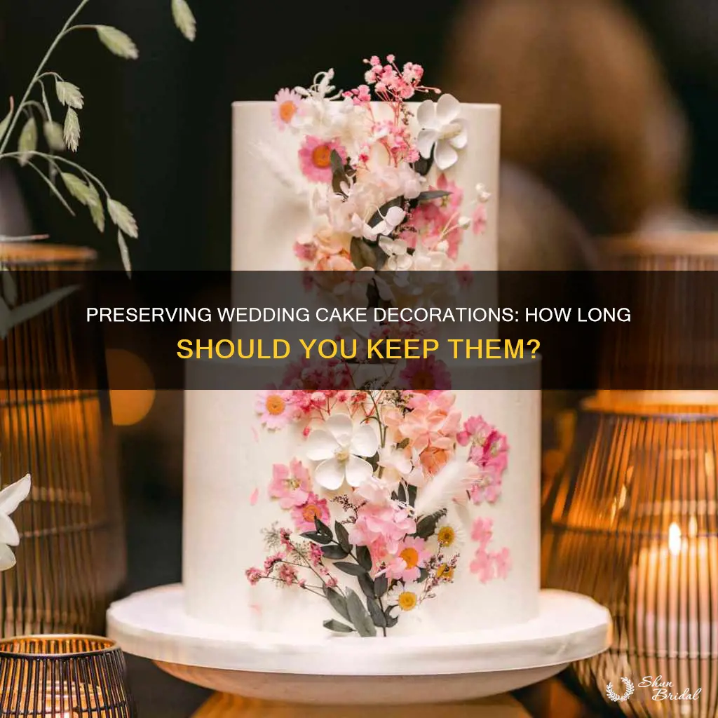 how many years should you kerp your wedding cake decorstions