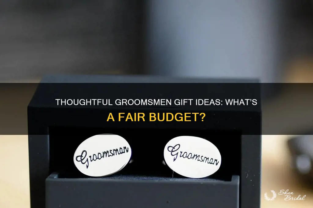 how mich is a reasonable groomsmen gift