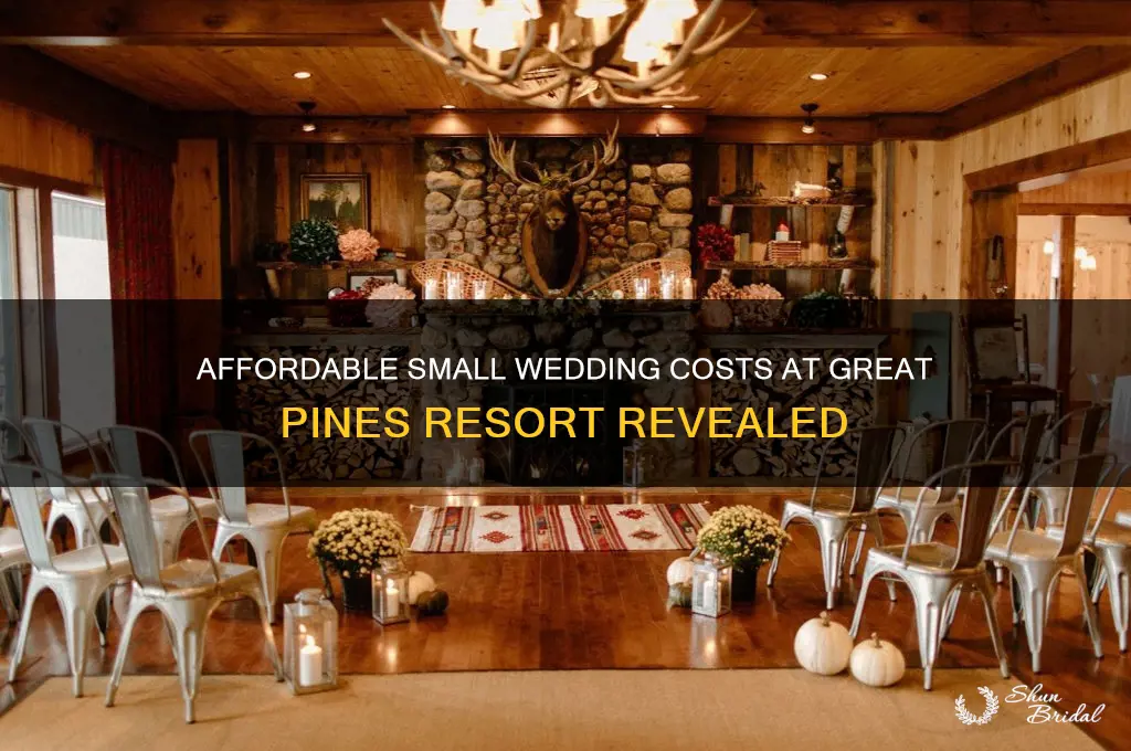 how mu h for a small wedding at great pines