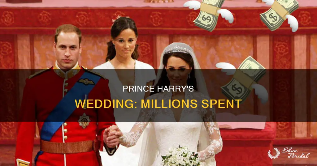 how mucg money spent in prince harry wedding